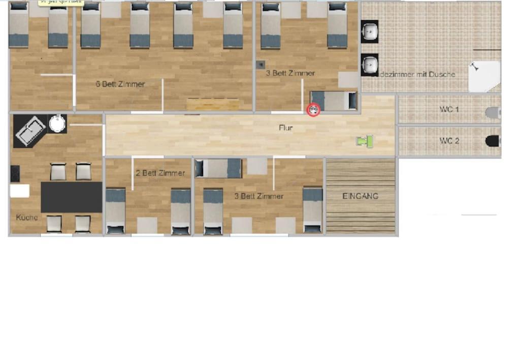 Apartment City Sued- 5 Zimmer_15 Personen _ Komplett_Eingerichtet هامبورغ المظهر الخارجي الصورة